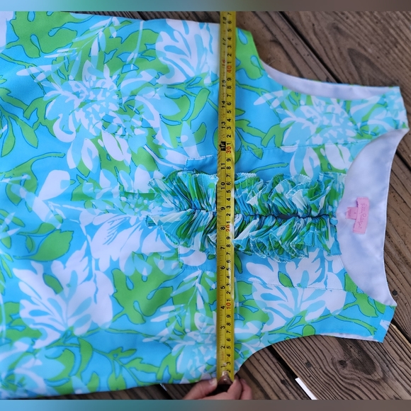 Lilly pulitzer sleeveless blouse sz 4 - Picture 4 of 7